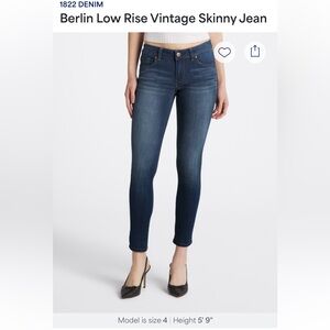 1822 DENIM
Berlin Low Rise Vintage Skinny Jean